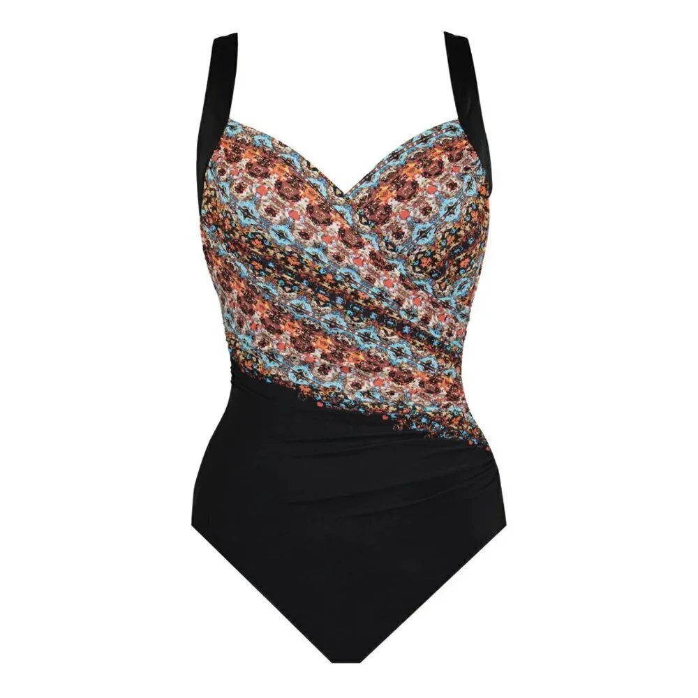 NWT Miraclesuit Nefertiti Sanibel One Piece Swimsuit Sz. 12